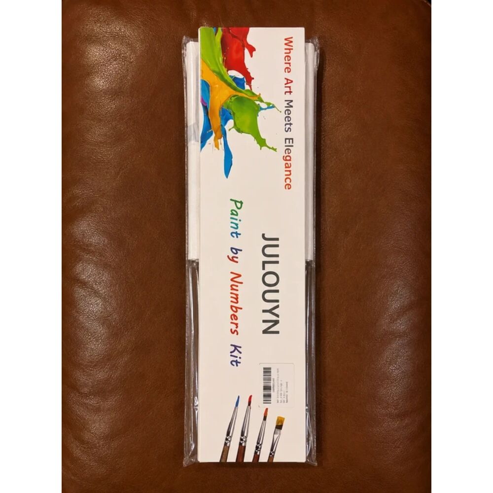 16x20 Paint by Numbers Canvas Kit with Brushes